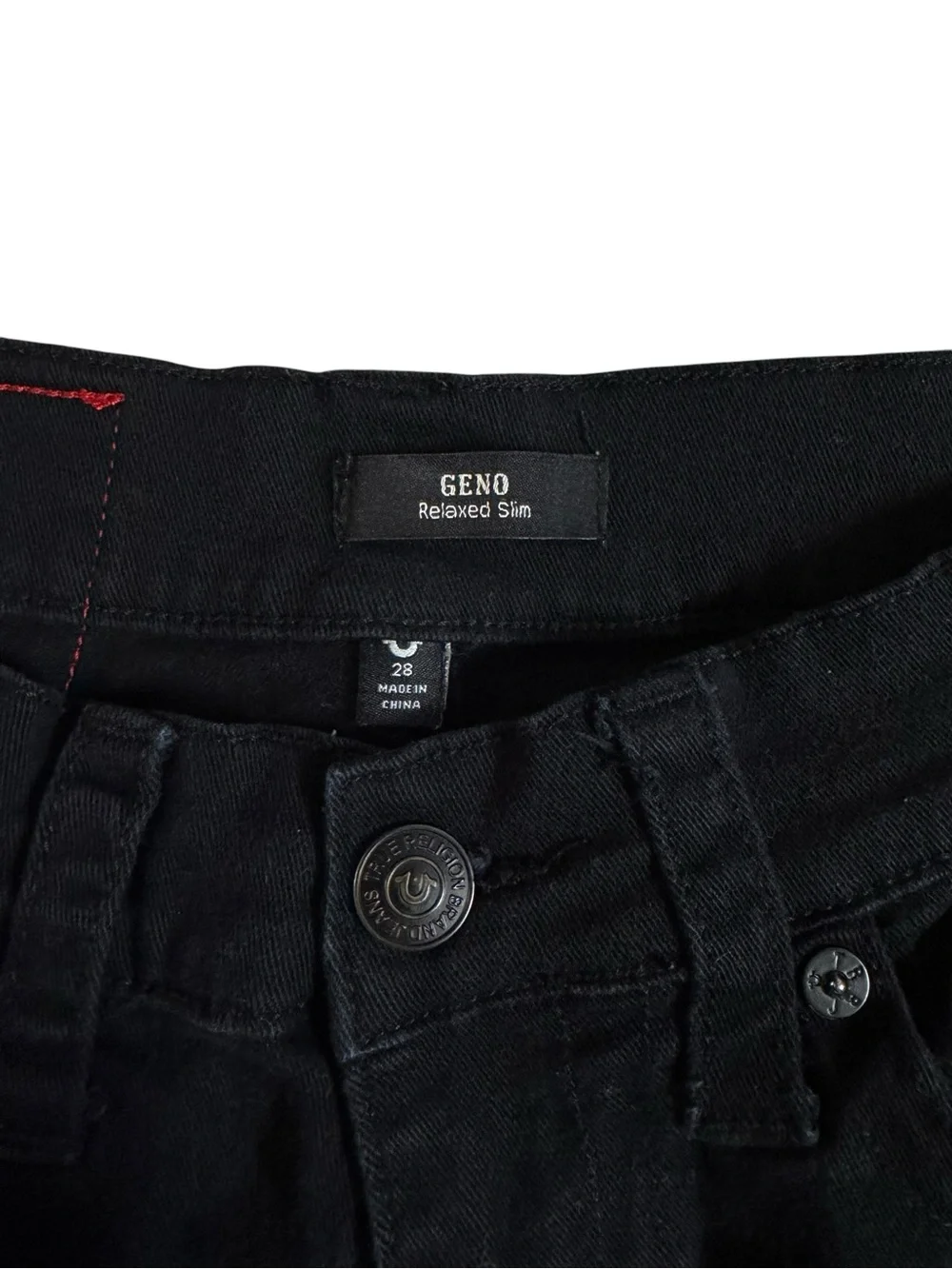 True Religion Black Geno Jeans
